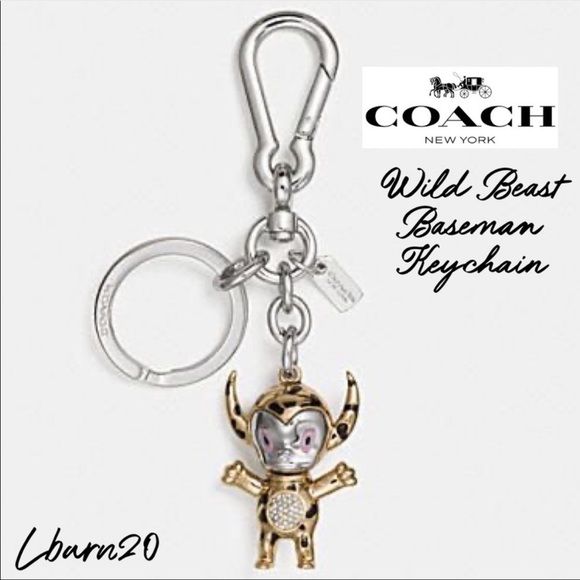 Coach X Wild Beast Emmanuel Keychain Fob Super RARE Gary Baseman Limited Edition - Picture 2 of 6